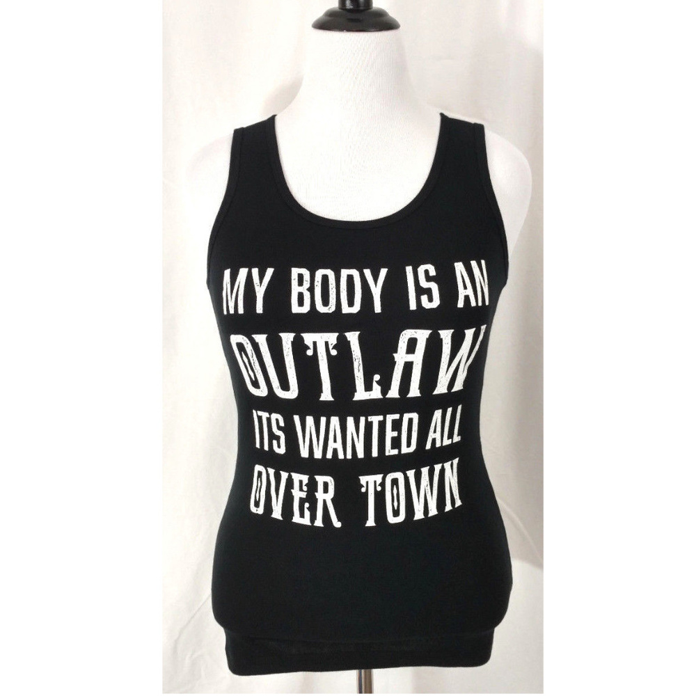 Graphic Tee Top XL Funny Outlaw Country Girl